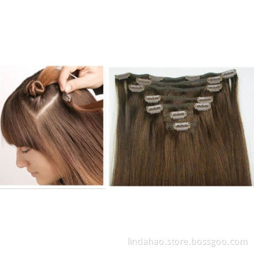 wholesale 26 inch indian humanhair extension clips